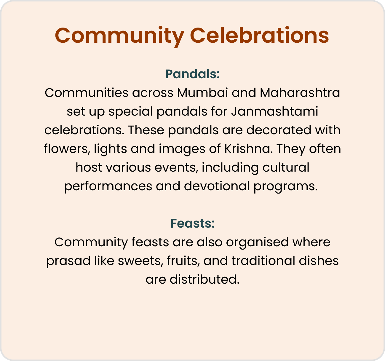 community celebrations